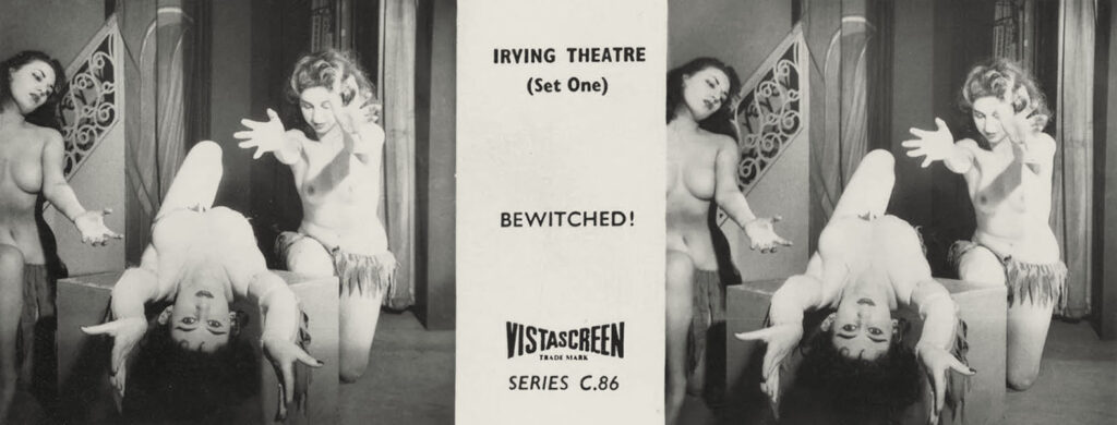 3-D VistaScreen slide The Irving Theatre Ten Views series C.86 – Bewitched!