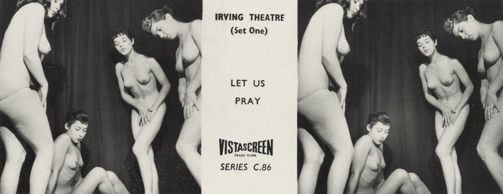 3-D VistaScreen slide The Irving Theatre Ten Views series C.86 – Let us pray