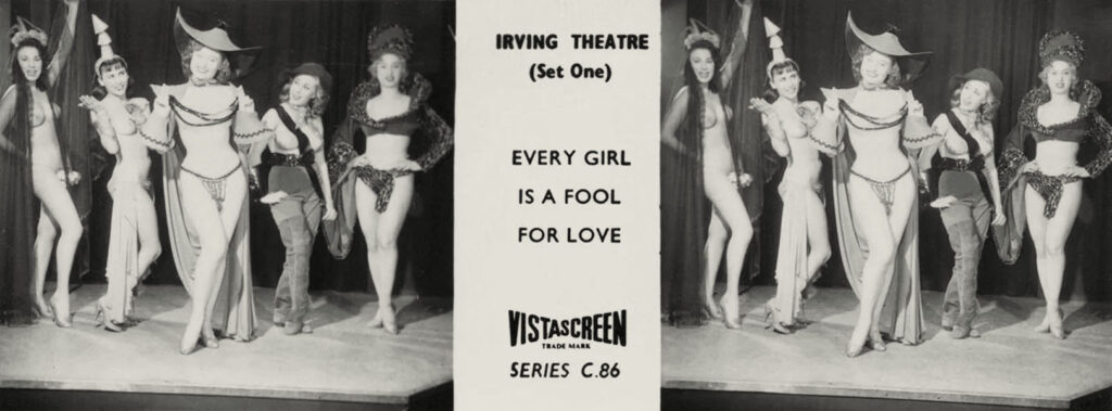 3-D VistaScreen slide The Irving Theatre Ten Views series C.86 - Every girl is a fool for love