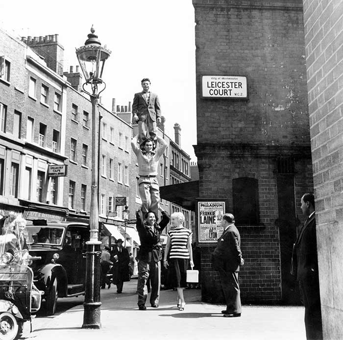 The corner of Leicester Court and Lisle Street, London